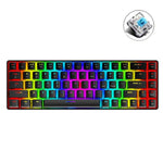 ZIYOU LANG T8 68 Tasten RGB Leuchtende Mechanische Gaming-Tastatur, Kabellänge: 1,6 m, T8 Weiß Roter Schaft, T8 Blau Grüner Schaft, T8 Pink Grüner Schaft, T8 Schwarz Grüner Schaft, T8 Schwarz Tee Schaft, T8 Weiß Grüner Schaft