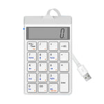 Sunreed SKB886S Ziffernblock, 19 Tasten, kabelgebunden, mit digitaler USB-Schnittstelle, Kabellänge: 1,5 m, kabelgebunden Weiß, kabelgebunden Schwarz