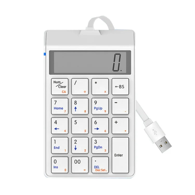 Sunreed SKB886S Ziffernblock, 19 Tasten, kabelgebunden, mit digitaler USB-Schnittstelle, Kabellänge: 1,5 m, kabelgebunden Weiß, kabelgebunden Schwarz