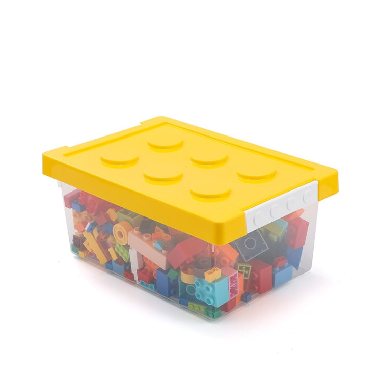Kinder Bauklötze Spielzeug Aufbewahrungsbox Transparente Aufbewahrungsbox Mit Deckel, Gelb, Rot, Grün, Blau