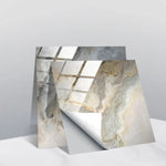 PVC Crystal Covered Film Geometric Pattern Tile Wall Sticker, 20 PCS 10cm
