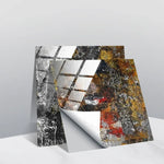 PVC Crystal Covered Film Geometric Pattern Tile Wall Sticker, 20 PCS 10cm