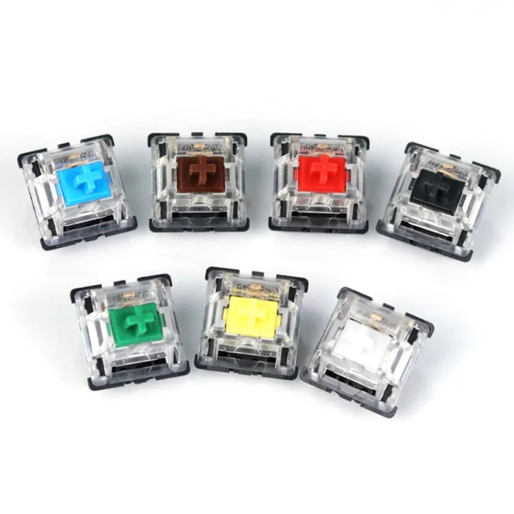 10 Stk. Gateron G Achse Schwarzer Boden Transparente Achsenabdeckung Schalter, Stil: G3-Fuß (Schwarz-Achse), G3-Fuß (Rot-Achse), G3-Fuß (Tee-Achse), G3-Fuß (Blau-Achse), G3-Fuß (Weiß-Achse), G3-Fuß (Grün-Achse), G3-Fuß (Gelb-Achse)