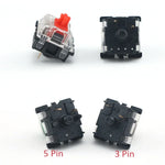 10 Stk. Gateron G Achse Schwarzer Boden Transparente Achsenabdeckung Schalter, Stil: G3-Fuß (Schwarz-Achse), G3-Fuß (Rot-Achse), G3-Fuß (Tee-Achse), G3-Fuß (Blau-Achse), G3-Fuß (Weiß-Achse), G3-Fuß (Grün-Achse), G3-Fuß (Gelb-Achse)