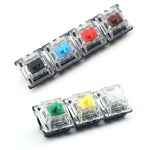 10 Stk. Gateron G Achse Schwarzer Boden Transparente Achsenabdeckung Schalter, Stil: G3-Fuß (Schwarz-Achse), G3-Fuß (Rot-Achse), G3-Fuß (Tee-Achse), G3-Fuß (Blau-Achse), G3-Fuß (Weiß-Achse), G3-Fuß (Grün-Achse), G3-Fuß (Gelb-Achse)