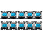 10 Stk. Gateron G Achse Schwarzer Boden Transparente Achsenabdeckung Schalter, Stil: G3-Fuß (Schwarz-Achse), G3-Fuß (Rot-Achse), G3-Fuß (Tee-Achse), G3-Fuß (Blau-Achse), G3-Fuß (Weiß-Achse), G3-Fuß (Grün-Achse), G3-Fuß (Gelb-Achse)