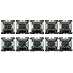 10 Stk. Gateron G Achse Schwarzer Boden Transparente Achsenabdeckung Schalter, Stil: G3-Fuß (Schwarz-Achse), G3-Fuß (Rot-Achse), G3-Fuß (Tee-Achse), G3-Fuß (Blau-Achse), G3-Fuß (Weiß-Achse), G3-Fuß (Grün-Achse), G3-Fuß (Gelb-Achse)