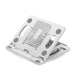 Foldable Laptop Desktop Heightening Cooling Bracket, Black, White, Pink