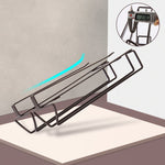 Free Punch Cabinet Geschmiedeter Eisen Weinglashalter Upside Down Rack,Stil:, Doppelte Reihe