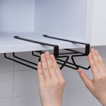 Free Punch Cabinet Geschmiedeter Eisen Weinglashalter Upside Down Rack,Stil:, Doppelte Reihe