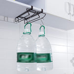 Free Punch Cabinet Geschmiedeter Eisen Weinglashalter Upside Down Rack,Stil:, Doppelte Reihe