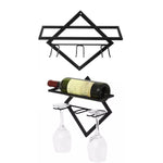 Wandmontiertes Weinregal Küche Esszimmer Hängendes Weinglas Weinregal, Weinflasche, Hängebecher