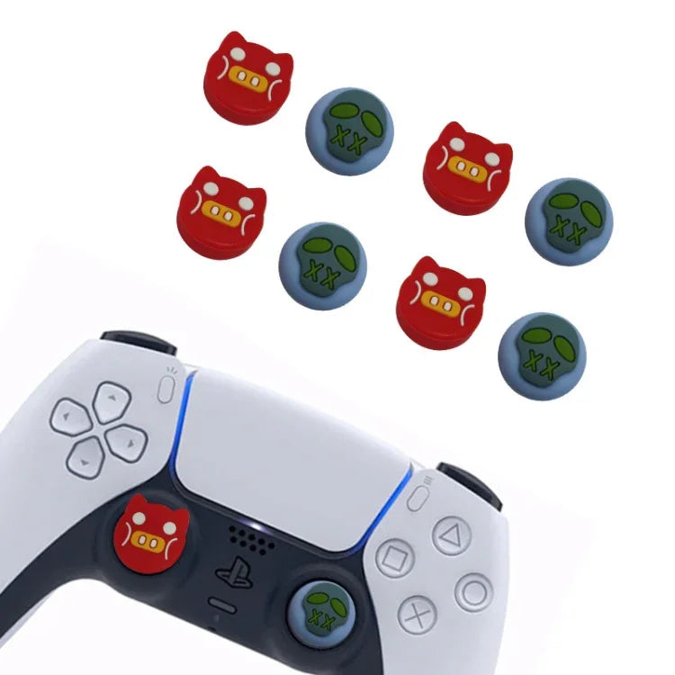 2 Sets ToyiLuya Rocker-Schutzkappen, linke und rechte Griffkappen aus Silikon mit Anti-Rutsch-Funktion für PS4/PS5