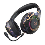 EL-A2 Gaming Ambient Light Faltbares Kabelloses Bluetooth Headset, Schwarz, Pink, Rot