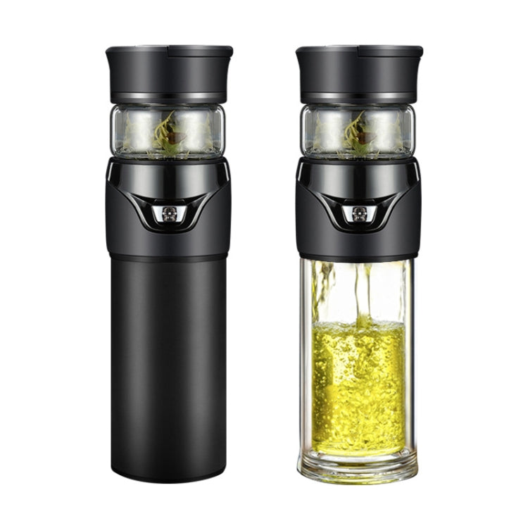 101-500ML Isolierbecher Teewasser-Trennung Teetasse, Stil:, Edelstahl Schwarz, Edelstahl Kaffee, Edelstahl Grau, Schwarz+Geschenkbox, Kaffee+Geschenkbox, Grau+Geschenkbox, Glas Schwarz+Geschenkbox, Glas Kaffee+Geschenkbox, Glas Grau+Geschenkbox...