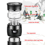 101-500ML Isolierbecher Teewasser-Trennung Teetasse, Stil:, Edelstahl Schwarz, Edelstahl Kaffee, Edelstahl Grau, Schwarz+Geschenkbox, Kaffee+Geschenkbox, Grau+Geschenkbox, Glas Schwarz+Geschenkbox, Glas Kaffee+Geschenkbox, Glas Grau+Geschenkbox...