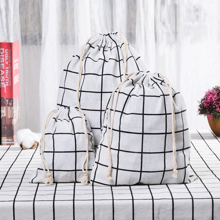 Baumwolle Leinen Kordelzug Taschen, Aufbewahrungsbeutel für Kleinigkeiten, S+M+L