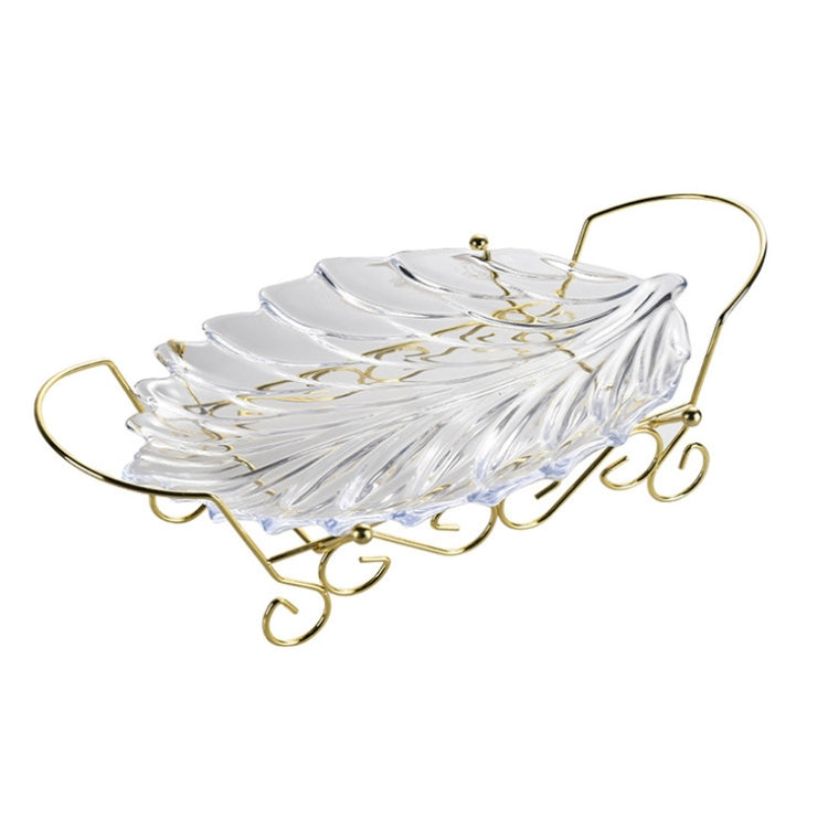 Ablageschale und Regal in Blattform aus Acryl, Stil: Schale (Transparent), Schale (Blau), Schale (Bernstein), Schale (Lila), Regal (Golden), Regal (Schwarz)