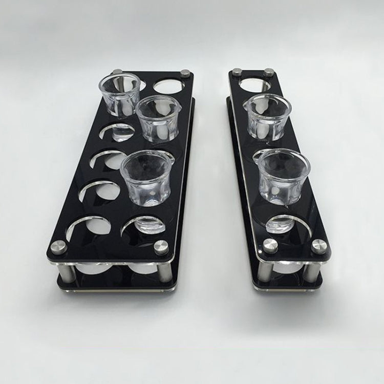 Acryl Weinglashalter mit runden Löchern, 6 Gitter, 12 Gitter