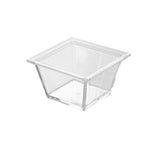 2 Stück Geometrischer Snackteller, Kleines Quartett (Weiß), Kleines Quartett (Transparent), Großes Quartett (Weiß), Großes Quartett (Transparent), Sechseckig (Transparent), Rechteckig (Transparent), Länglich (Transparent)