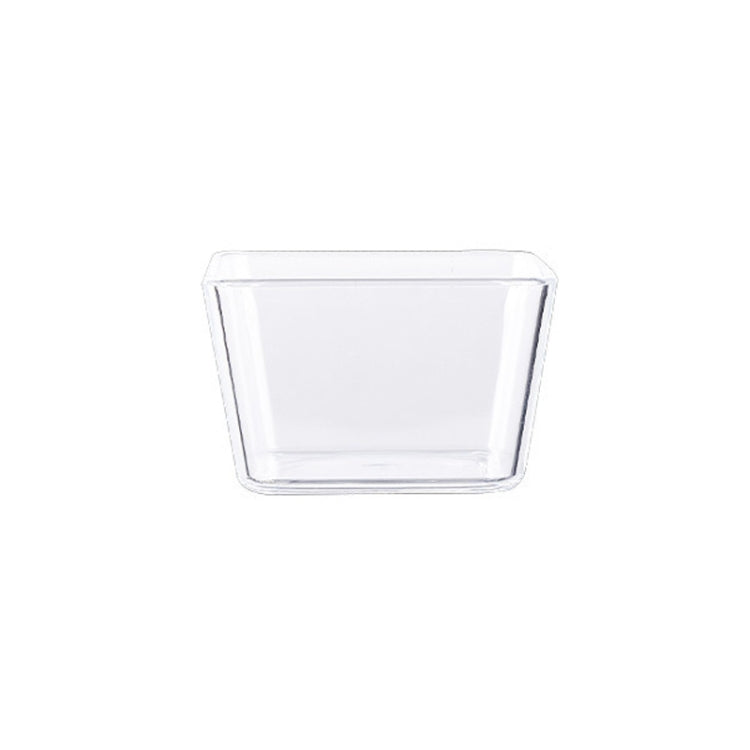 2 Stück Geometrischer Snackteller, Kleines Quartett (Weiß), Kleines Quartett (Transparent), Großes Quartett (Weiß), Großes Quartett (Transparent), Sechseckig (Transparent), Rechteckig (Transparent), Länglich (Transparent)