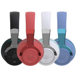 H2 Bunt Leuchtender Subwoofer Faltbares Einziehbares Karten-Kabelloses Bluetooth Headset, Schwarz, Blau, Weiß, Rot