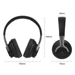 H2 Bunt Leuchtender Subwoofer Faltbares Einziehbares Karten-Kabelloses Bluetooth Headset, Schwarz, Blau, Weiß, Rot