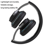 H2 Bunt Leuchtender Subwoofer Faltbares Einziehbares Karten-Kabelloses Bluetooth Headset, Schwarz, Blau, Weiß, Rot