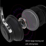 H2 Bunt Leuchtender Subwoofer Faltbares Einziehbares Karten-Kabelloses Bluetooth Headset, Schwarz, Blau, Weiß, Rot