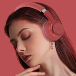 H2 Bunt Leuchtender Subwoofer Faltbares Einziehbares Karten-Kabelloses Bluetooth Headset, Schwarz, Blau, Weiß, Rot