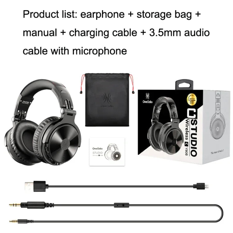 OneOdio PRO-C Bilaterales Stereo-Over-Ear-Bluetooth-Funk-Monitor-Headset mit Kabel, PRO-C