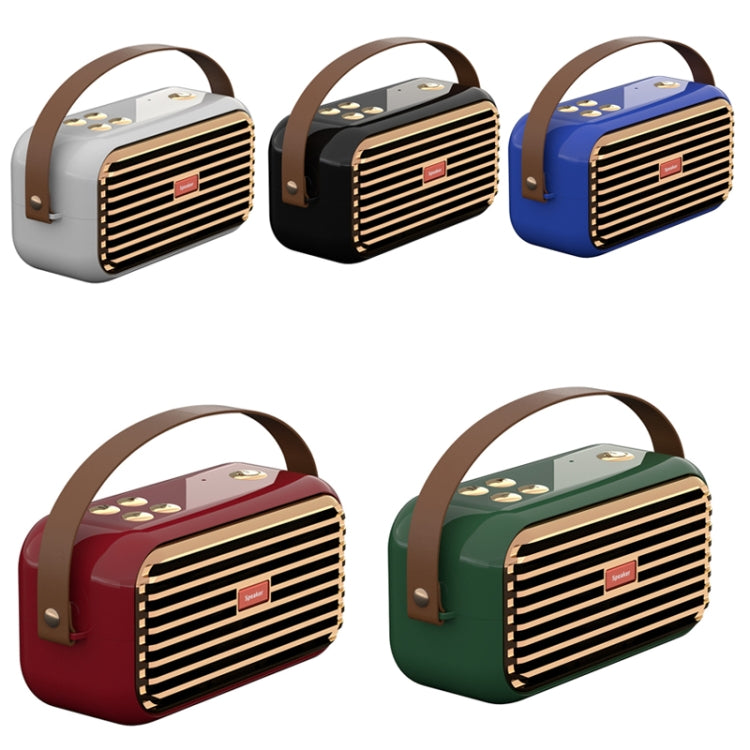 X7 Tragbarer Dual-Lautsprecher, kabellos, Bluetooth, Retro-Design, Outdoor, Weiß, Blau, Schwarz, Rot, Grün