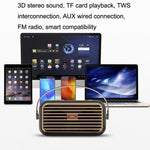 X7 Tragbarer Dual-Lautsprecher, kabellos, Bluetooth, Retro-Design, Outdoor, Weiß, Blau, Schwarz, Rot, Grün