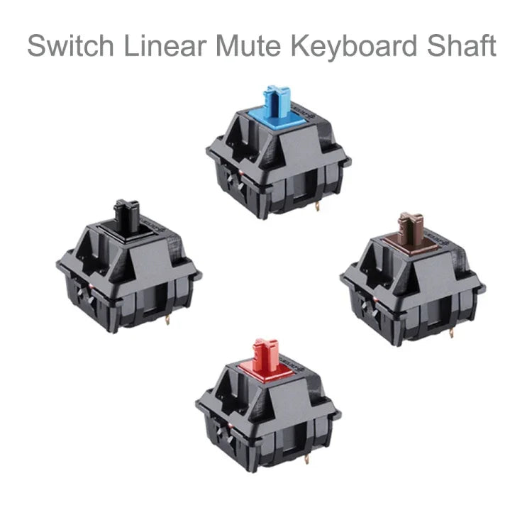 10 St. Cherry MX Schalter linearer Mute-Tastaturschalter, schwarzer Schalter, roter Schalter, brauner Schalter, blauer Schalter, weißer Schalter, grüner Schalter, silberner Schalter, Mute-Rot-Schalter, Mute-Schwarz-Schalter