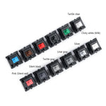 10 St. Cherry MX Schalter linearer Mute-Tastaturschalter, schwarzer Schalter, roter Schalter, brauner Schalter, blauer Schalter, weißer Schalter, grüner Schalter, silberner Schalter, Mute-Rot-Schalter, Mute-Schwarz-Schalter