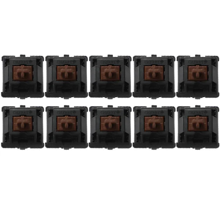 10 St. Cherry MX Schalter linearer Mute-Tastaturschalter, schwarzer Schalter, roter Schalter, brauner Schalter, blauer Schalter, weißer Schalter, grüner Schalter, silberner Schalter, Mute-Rot-Schalter, Mute-Schwarz-Schalter