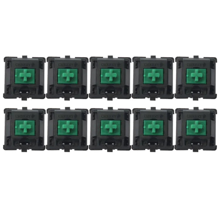 10 St. Cherry MX Schalter linearer Mute-Tastaturschalter, schwarzer Schalter, roter Schalter, brauner Schalter, blauer Schalter, weißer Schalter, grüner Schalter, silberner Schalter, Mute-Rot-Schalter, Mute-Schwarz-Schalter