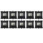 10 St. Cherry MX Schalter linearer Mute-Tastaturschalter, schwarzer Schalter, roter Schalter, brauner Schalter, blauer Schalter, weißer Schalter, grüner Schalter, silberner Schalter, Mute-Rot-Schalter, Mute-Schwarz-Schalter