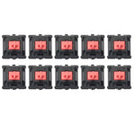 10 St. Cherry MX Schalter linearer Mute-Tastaturschalter, schwarzer Schalter, roter Schalter, brauner Schalter, blauer Schalter, weißer Schalter, grüner Schalter, silberner Schalter, Mute-Rot-Schalter, Mute-Schwarz-Schalter