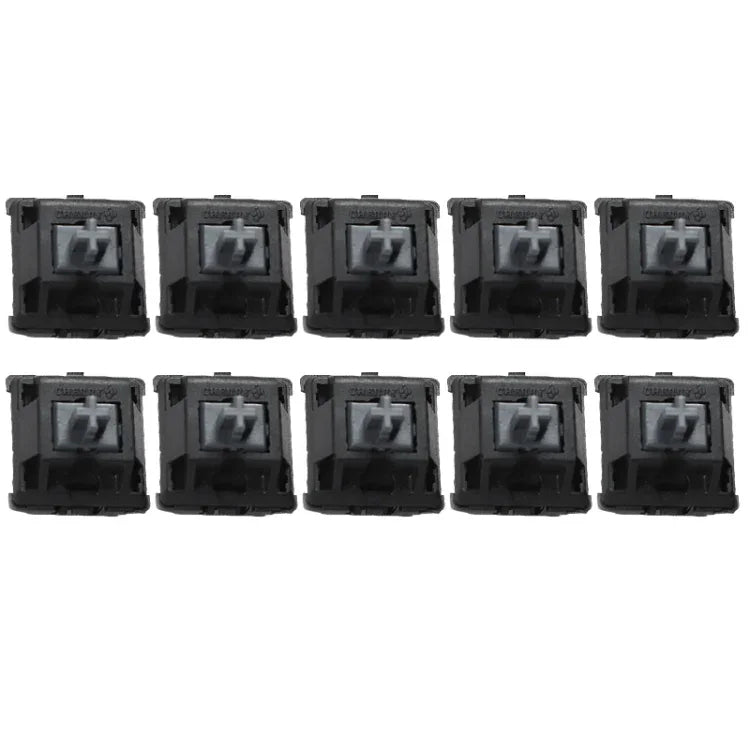 10 St. Cherry MX Schalter linearer Mute-Tastaturschalter, schwarzer Schalter, roter Schalter, brauner Schalter, blauer Schalter, weißer Schalter, grüner Schalter, silberner Schalter, Mute-Rot-Schalter, Mute-Schwarz-Schalter