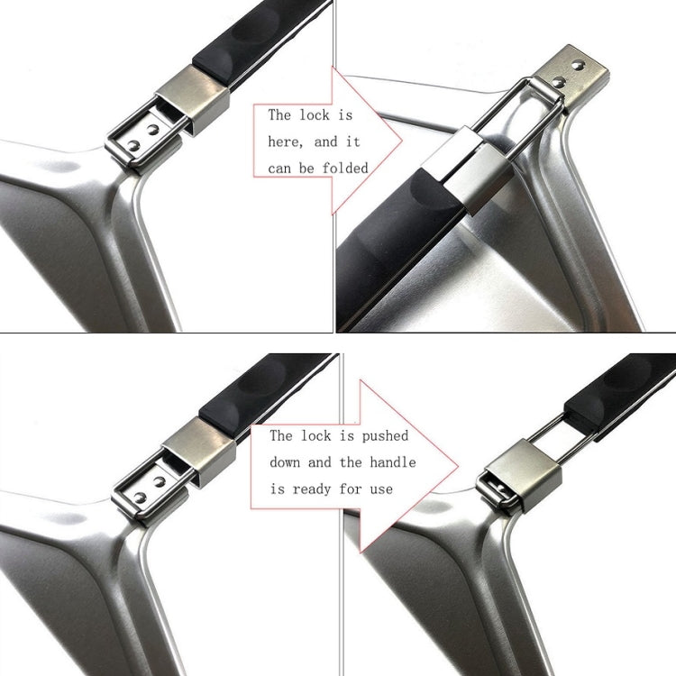 Griff Faltbarer Pizzakuchen-Aluminiumwender, Faltbarer Wender(A), Faltbarer Wender(B), Faltbarer Wender(C), Faltbarer Wender(D), Faltbarer Wender(E), Faltbarer Wender(F)