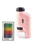 Kinder Handheld tragbares Laborgerät Mikroskop Spielzeug, Lite Standard (Weiß), Lite Standard (Pink), Lite Standard (Blau), Lite + Halterung (Weiß), Lite + Halterung (Pink), Lite + Halterung (Blau), Lite + Präparat (Weiß), Lite + Präparat (Blau)