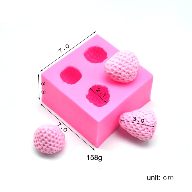 Fondant Schokoladenkuchen Erdbeer Silikonform, Kuchendekoration