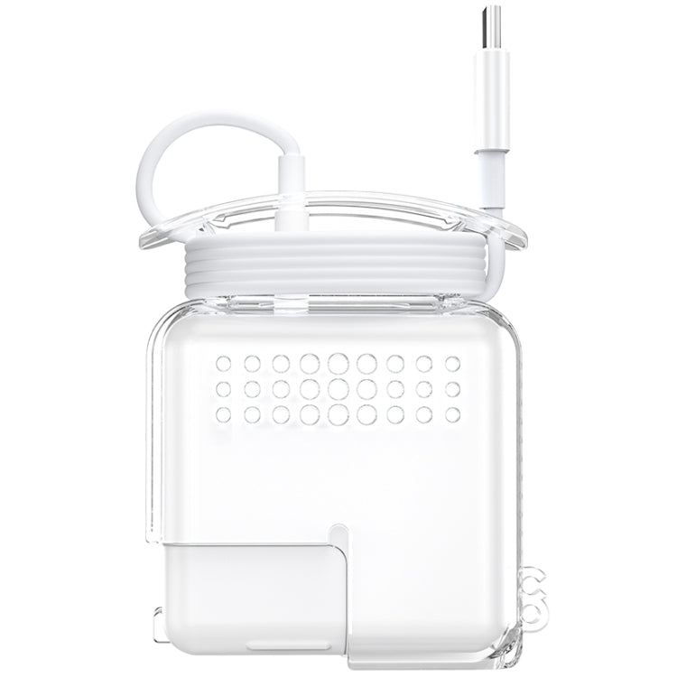 OATSBASF Transparente Silikon Stromschutz-Hülle für iPhone MacBook Pro Air, 20W, 30W / 29W, 60W / 61W, 85W / 87W / 96W