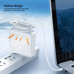 OATSBASF Transparente Silikon Stromschutz-Hülle für iPhone MacBook Pro Air, 20W, 30W / 29W, 60W / 61W, 85W / 87W / 96W