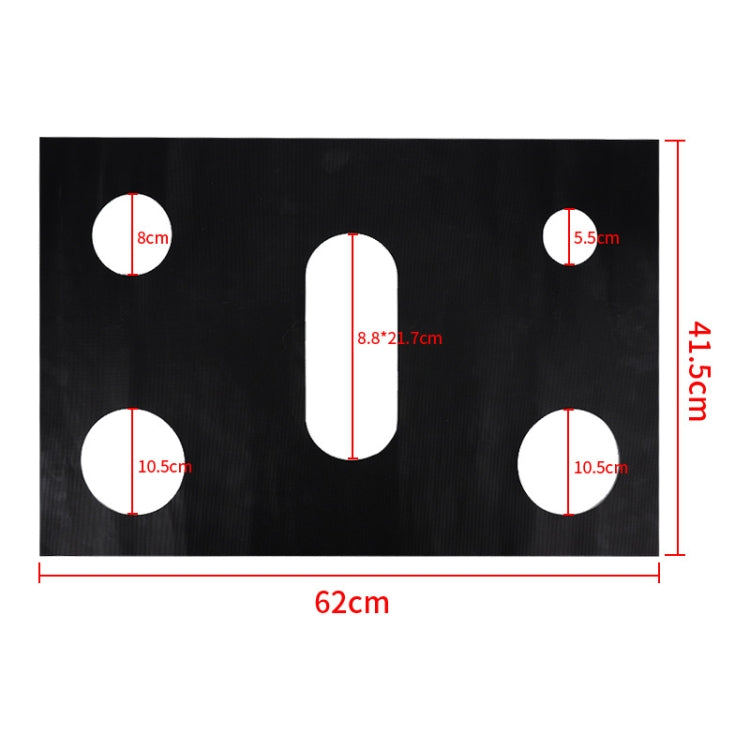 Gaskocher 5-Loch Ölbeständige Matte Teflon Schutzabdeckung Schmutzabweisende Matte, 0,2 mm, 0,3 mm, 0,4 mm