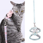 Katzenleine mit Hasenkopf-Design, reißfest, verstellbar, klein (für Katzen bis 3 kg), groß (für Katzen von 3-6 kg)