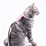 Katzenleine mit Hasenkopf-Design, reißfest, verstellbar, klein (für Katzen bis 3 kg), groß (für Katzen von 3-6 kg)