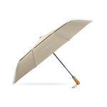PARACHASE Zehn-Speichen-Doppelschicht Großer Winddichter Automatischer Geschäfts-Regenschirm, Grau, Schwarz, Marineblau, Khaki