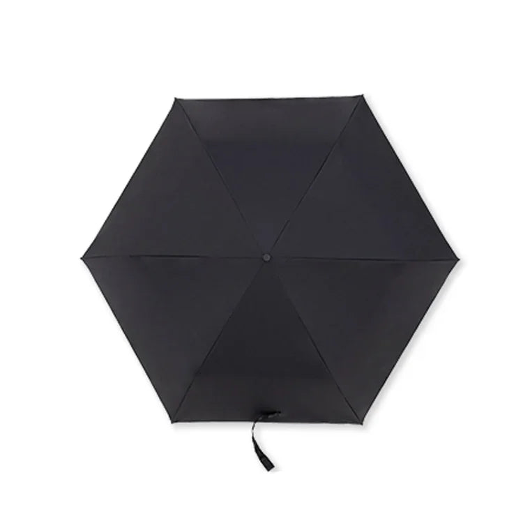 PARACHASE Carbonfaser Leichter Tragbarer Kleiner Geschickter Schwarzleim-Sonnenschirm mit UV-Schutz, Schwarz, Marineblau, Khaki